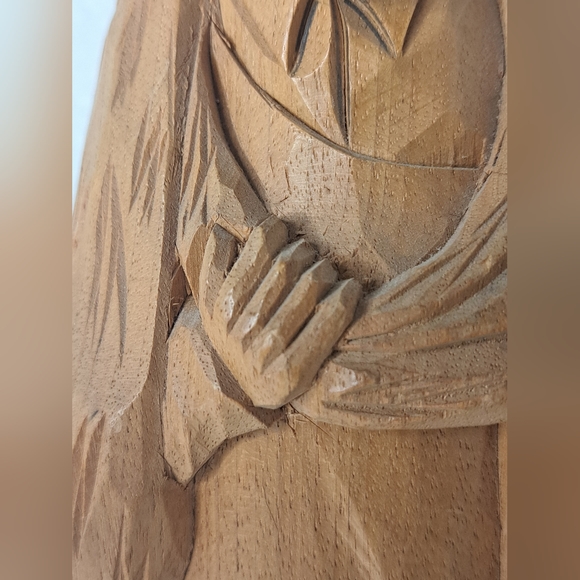 Caron Folk Art Quebec Wood Carving Basswood Vintage 1960s-70s - Picture 7 of 12